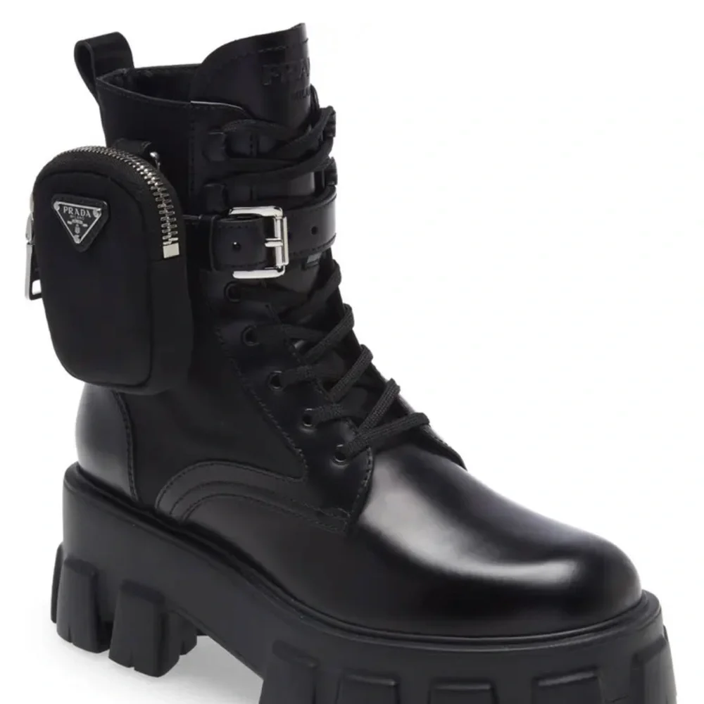 Prada Monolith Mini Bag Lug Sole Combat Boot - Picture 3 of 6